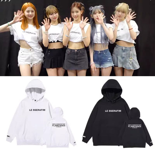 Le Sserafim 2023 Flame Rises Tour Hoodie