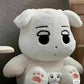 Aespa Winter Jumbo White Dog Black Cat Plushie