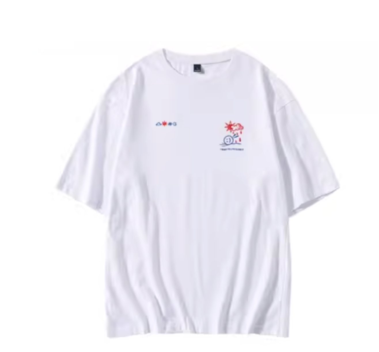 Le Sserafim Nice Ghost Teddy Stickman T-Shirt