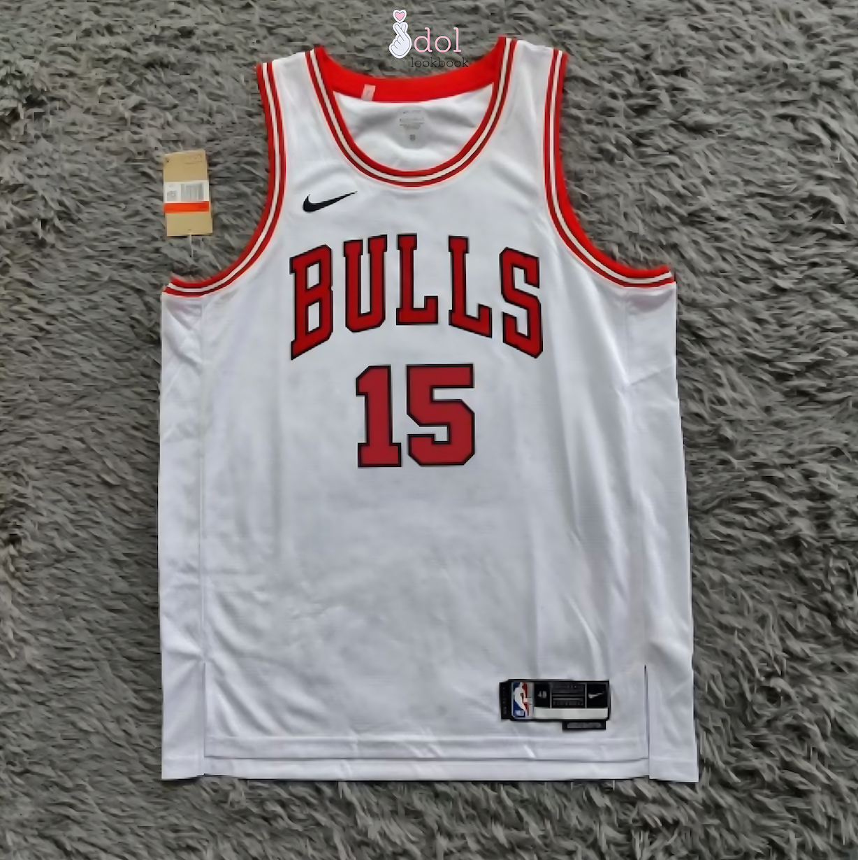 New Jeans Basketball Jersey // White and Red