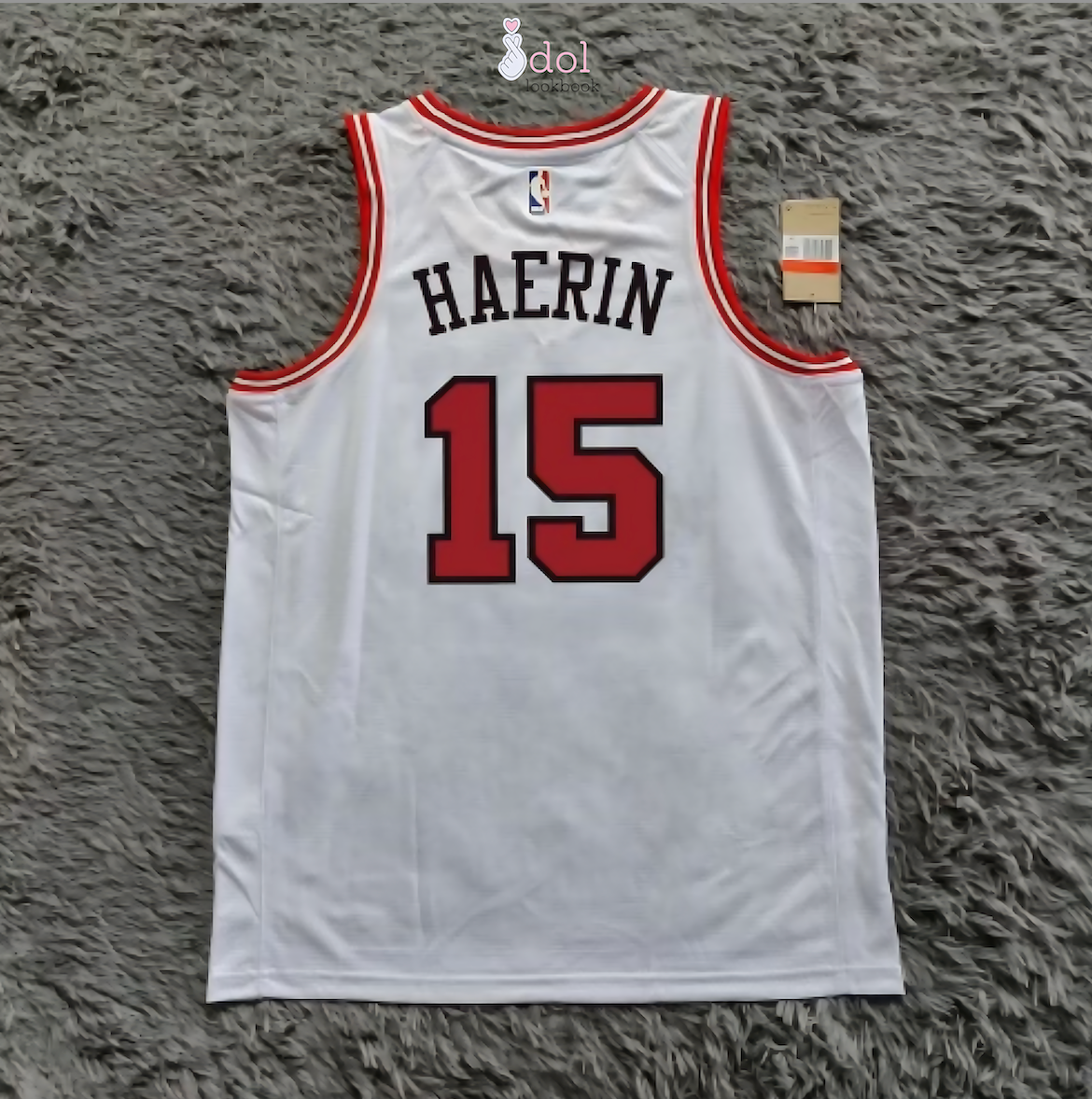 New Jeans Basketball Jersey // White and Red