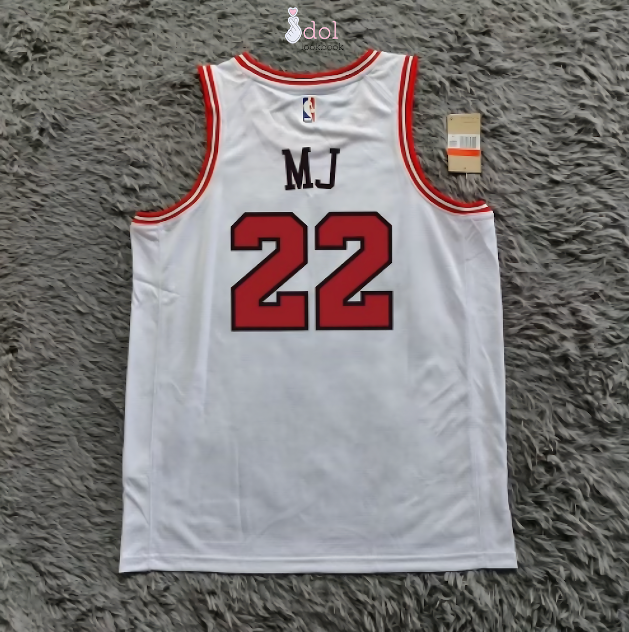 New Jeans Basketball Jersey // White and Red