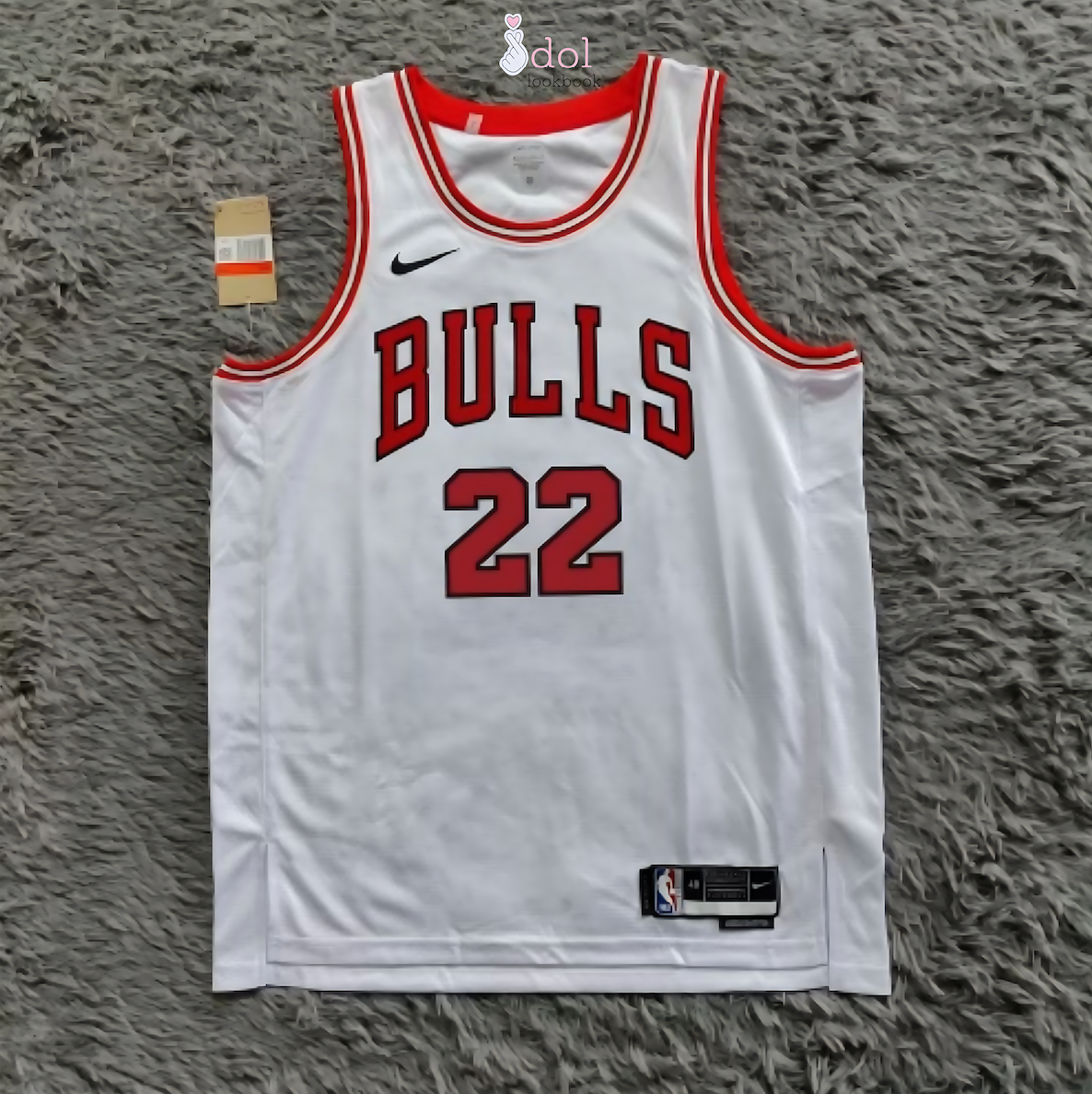 New Jeans Basketball Jersey // White and Red