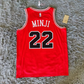 New Jeans Basketball Jersey // Red and Black