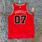 New Jeans Basketball Jersey // Red and Black