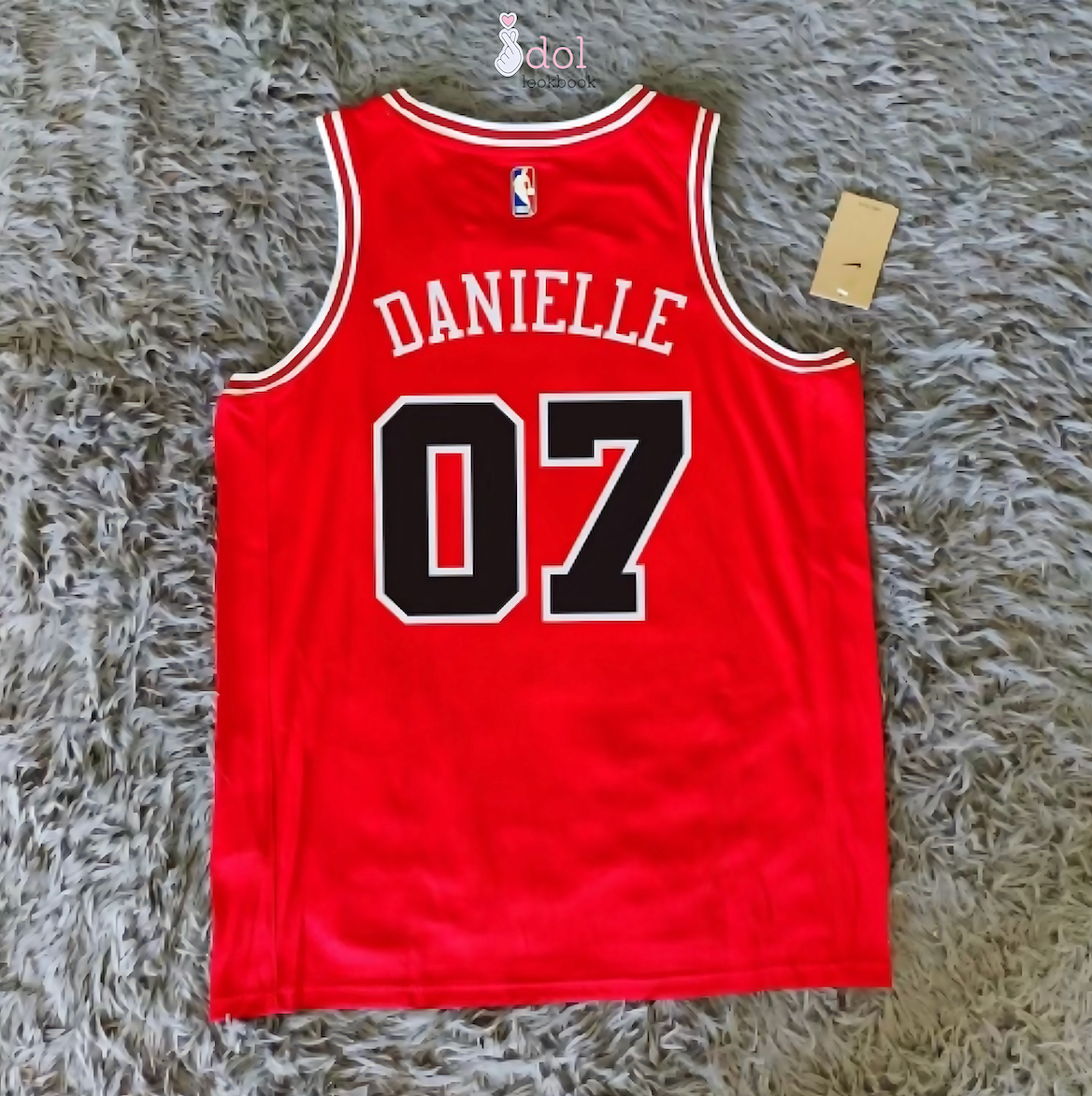 New Jeans Basketball Jersey // Red and Black