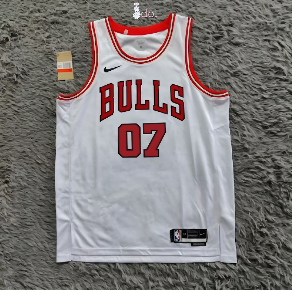 New Jeans Basketball Jersey // White and Red