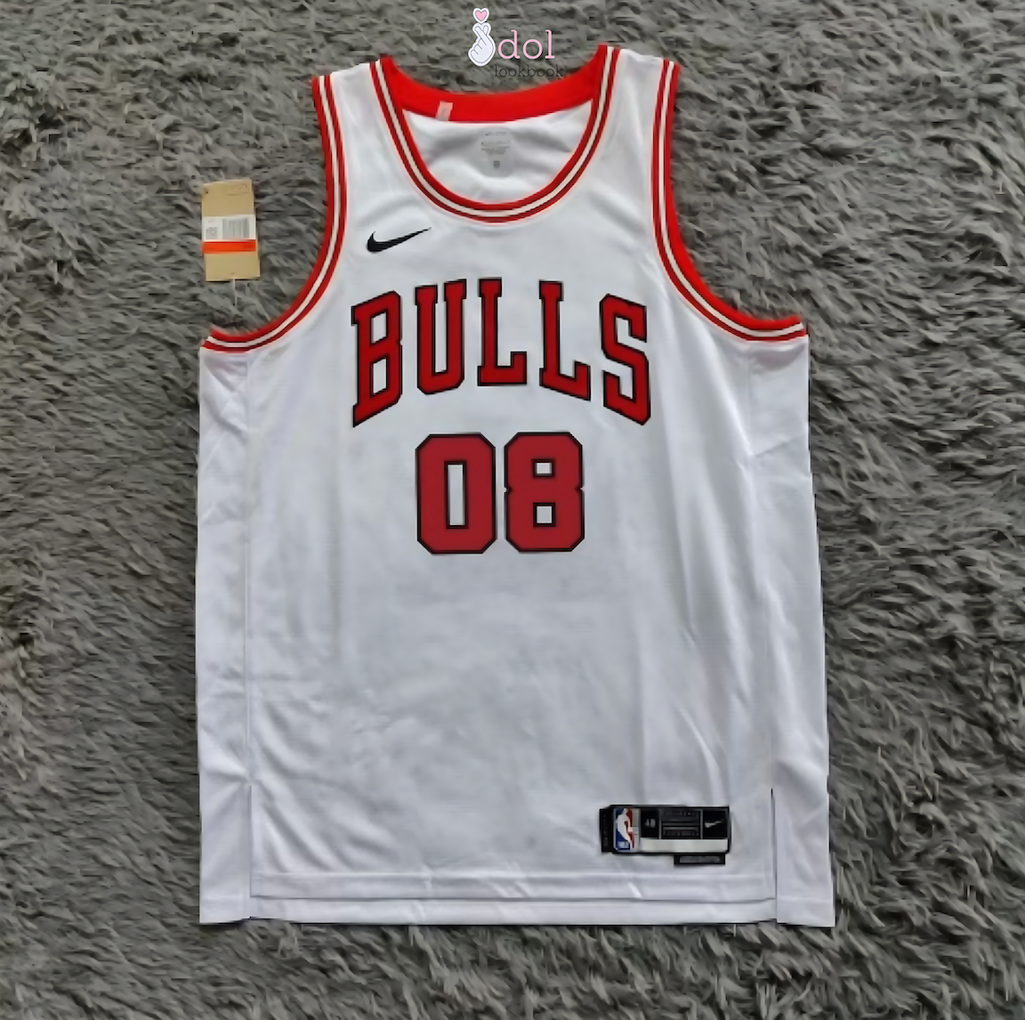 New Jeans Basketball Jersey // White and Red