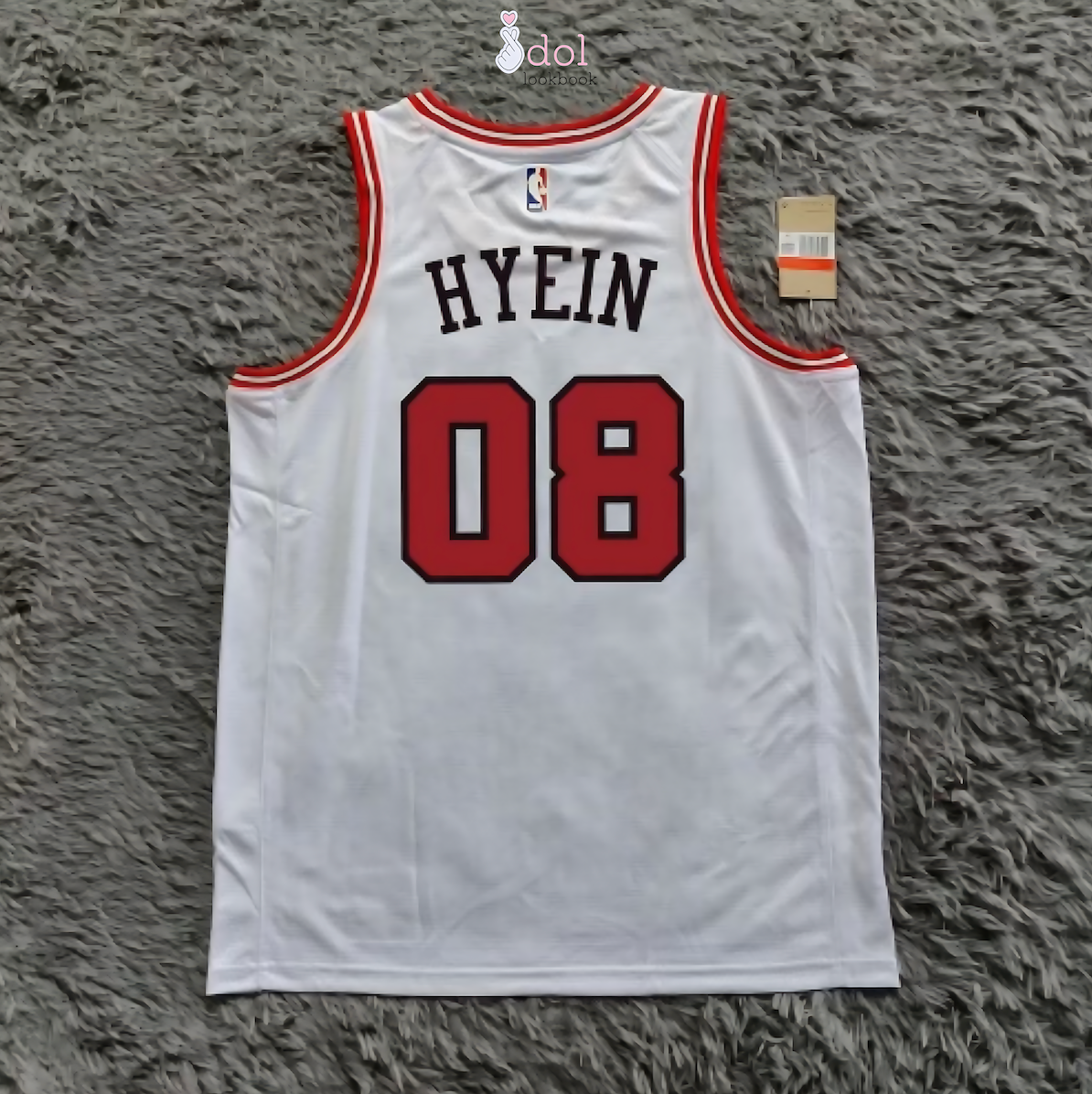 New Jeans Basketball Jersey // White and Red