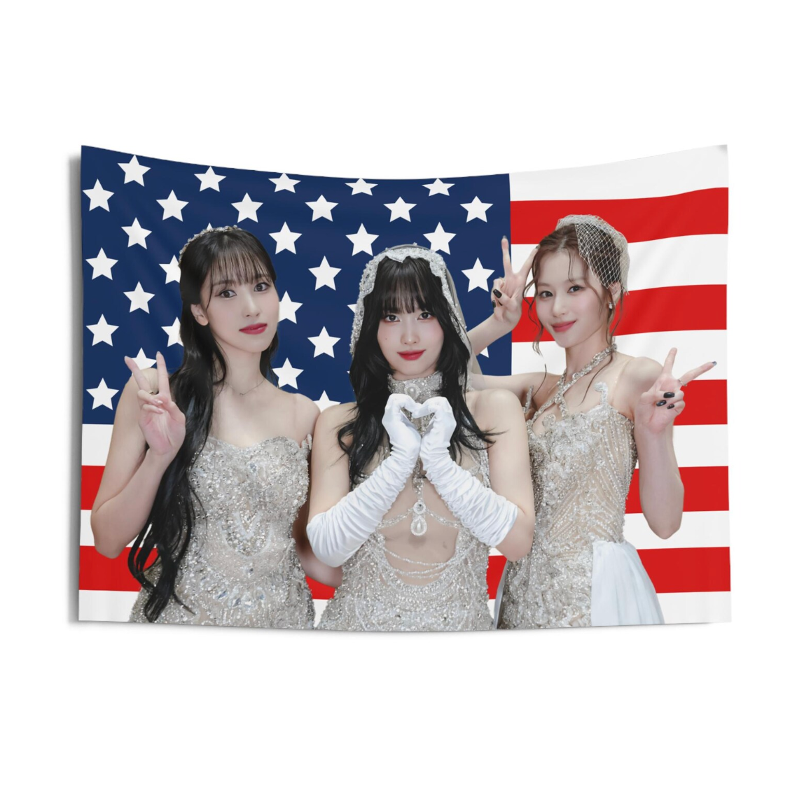 Twice MISAMO American Flag Tapestry