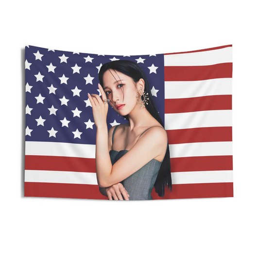 Twice Mina American Flag Tapestry