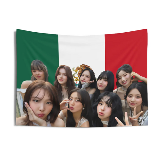 Twice Mexico Flag Tapestry