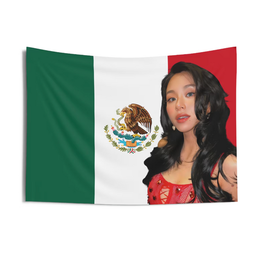 Twice Chaeyoung Mexico Flag Tapestry