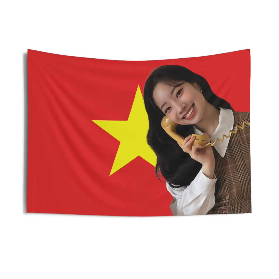 Twice Dahyun Vietnam Flag Tapestry