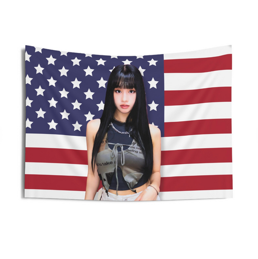 Kiss of Life Natty American Flag Tapestry