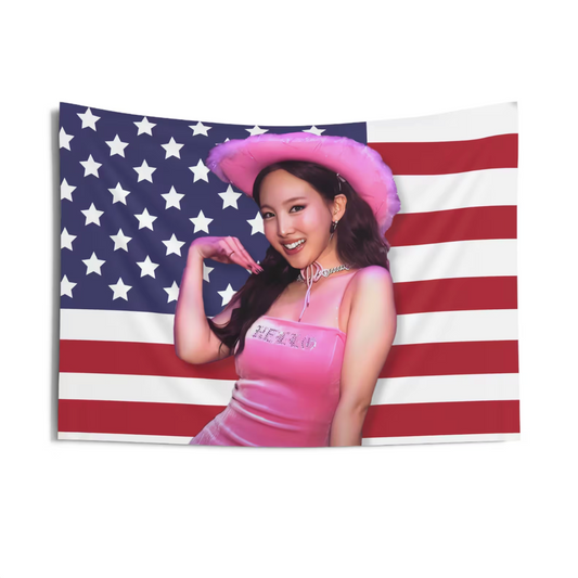 Twice Nayeon American Flag Tapestry