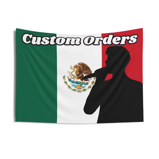 CUSTOM Idol Mexico Flag Tapestry