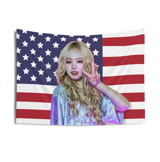 IVE Liz American Flag Tapestry