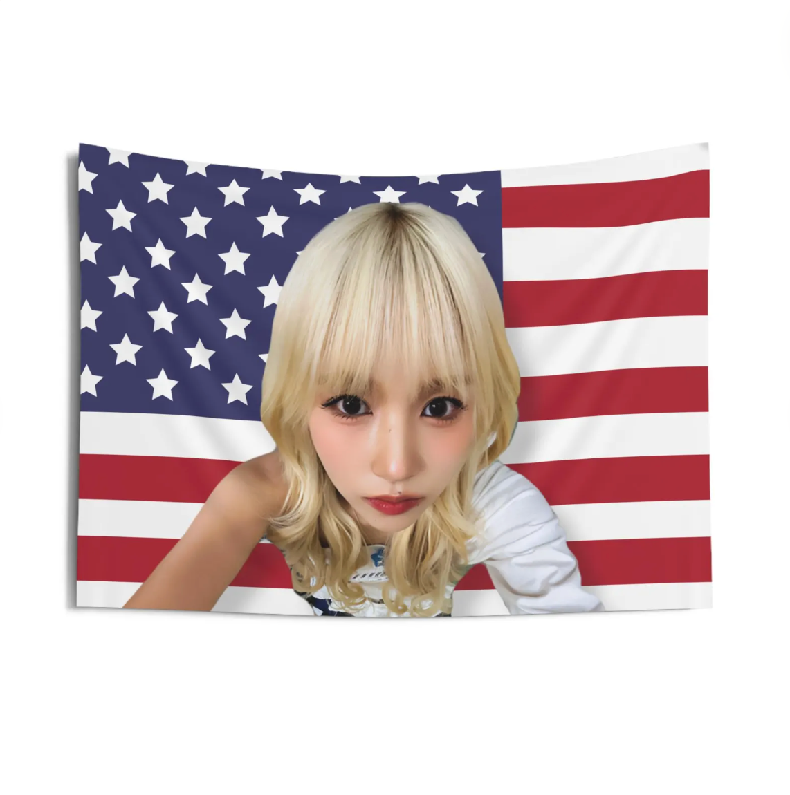 Twice Mina American Flag Tapestry