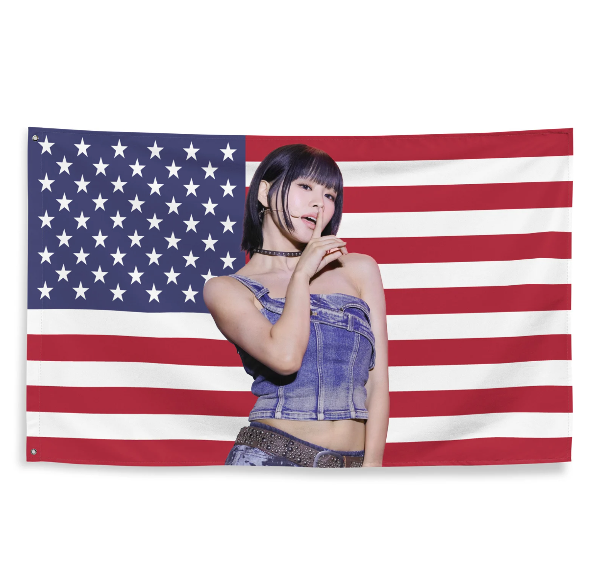 Kiss of Life Natty American Flag Tapestry