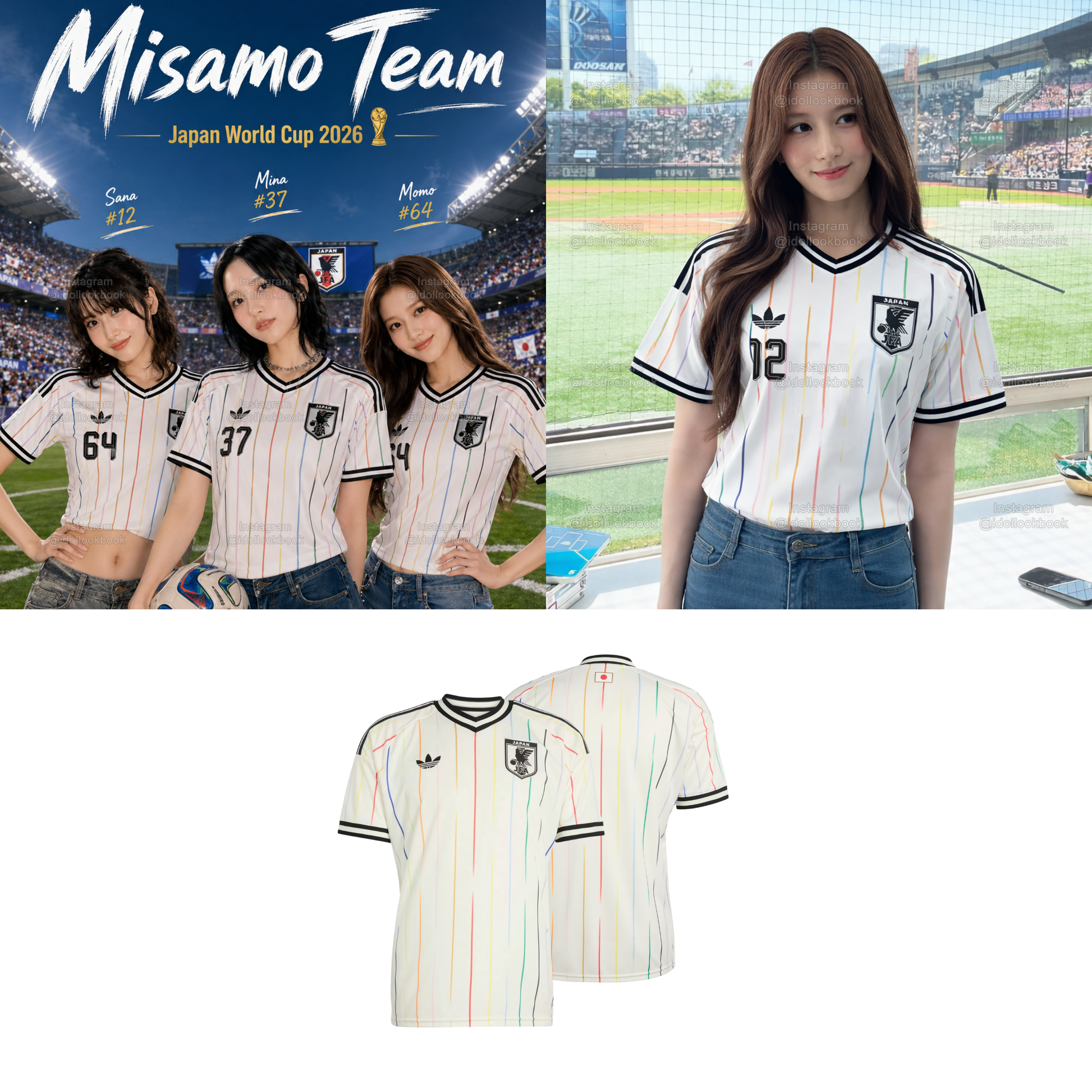 Twice Japan Soccer Jersey // White – SIDL Shop