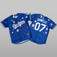New Jeans LA Tokyo Series Baseball Jersey // Blue