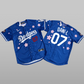 New Jeans LA Tokyo Series Baseball Jersey // Blue