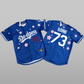 New Jeans LA Tokyo Series Baseball Jersey // Blue