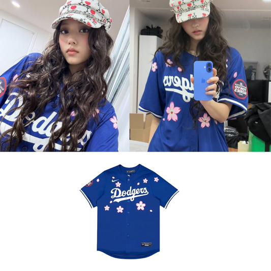 New Jeans LA Tokyo Series Baseball Jersey // Blue