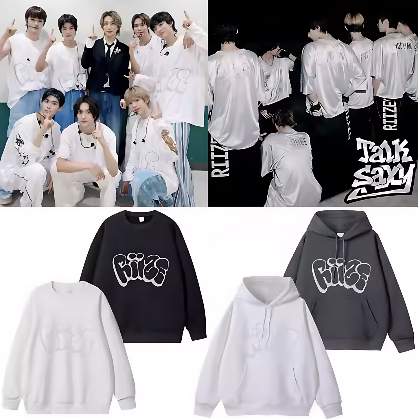 RIIZE Concert Tour Crewneck Zip Up Hoodie