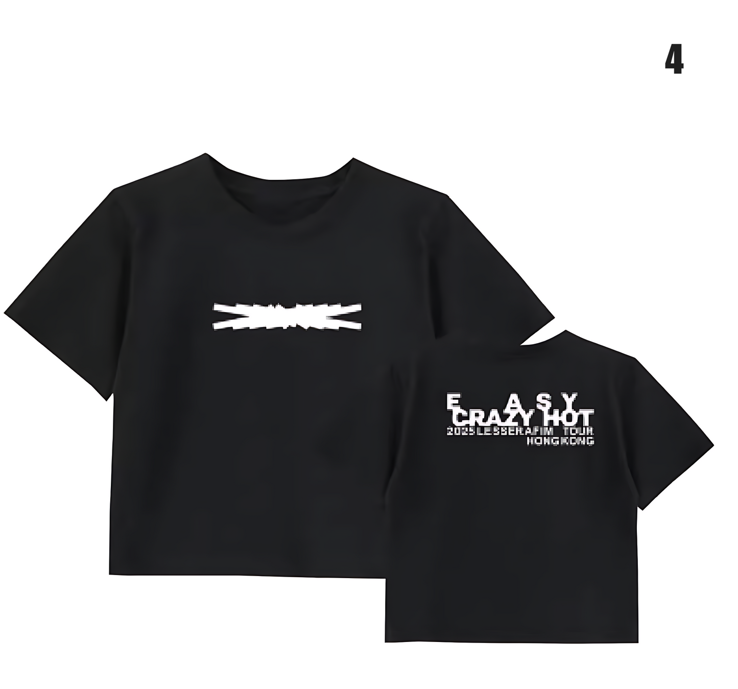 Le Sserafim Easy Crazy Hot Cropped T-Shirt