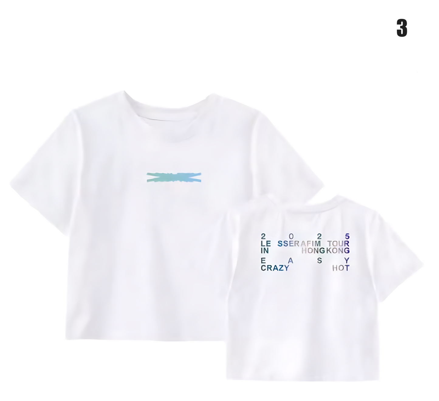 Le Sserafim Easy Crazy Hot Cropped T-Shirt