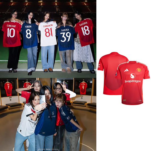 Le Sserafim MU Soccer Jersey // Red
